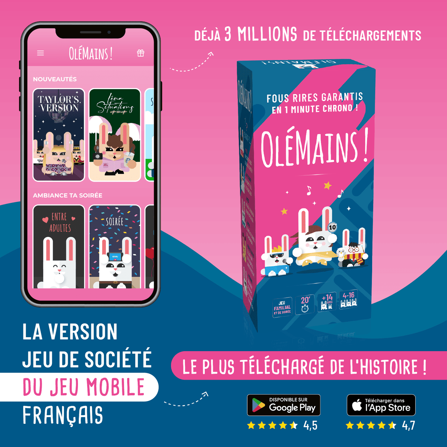 La version jeu de société du jeu mobile français le plus téléchargé de l'histoire