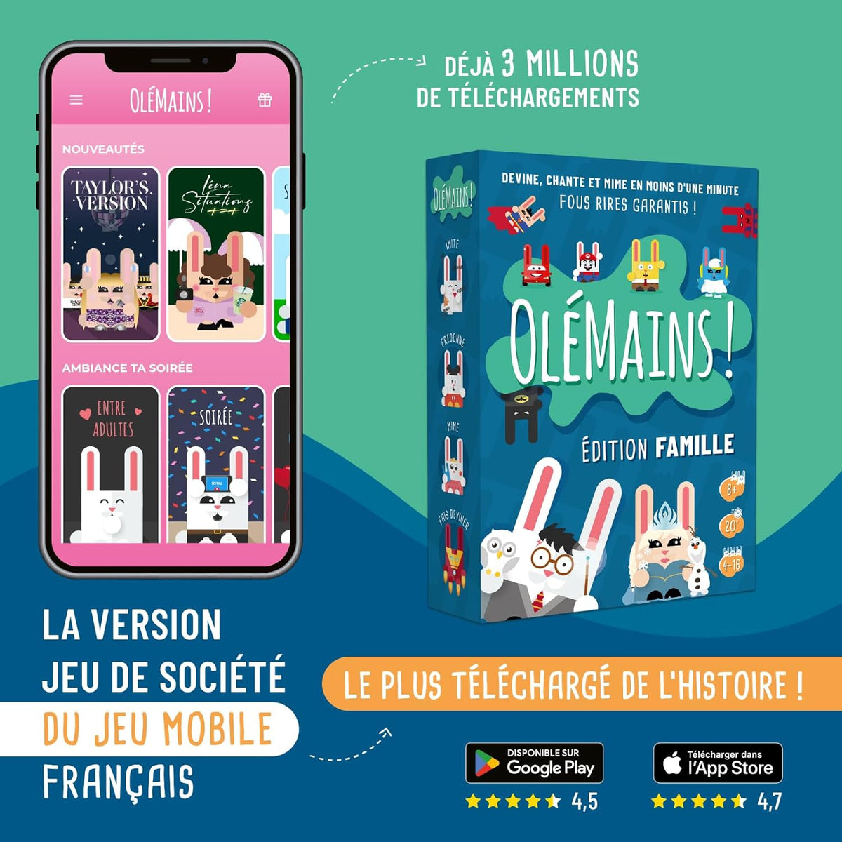 La version jeu de société du jeu mobile français le plus téléchargé de l'histoire !