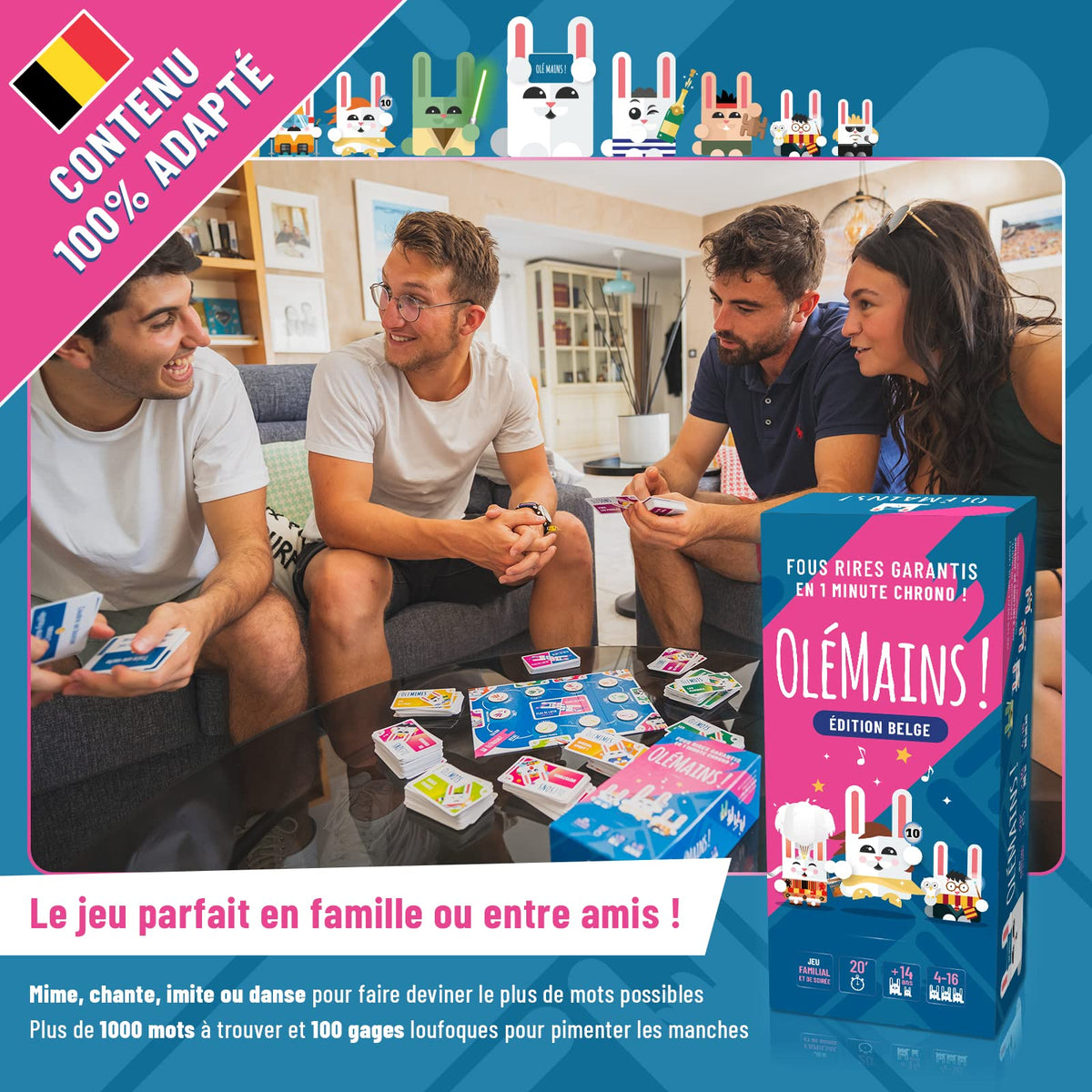 Contenu 100% adapté - Olémains édition belge