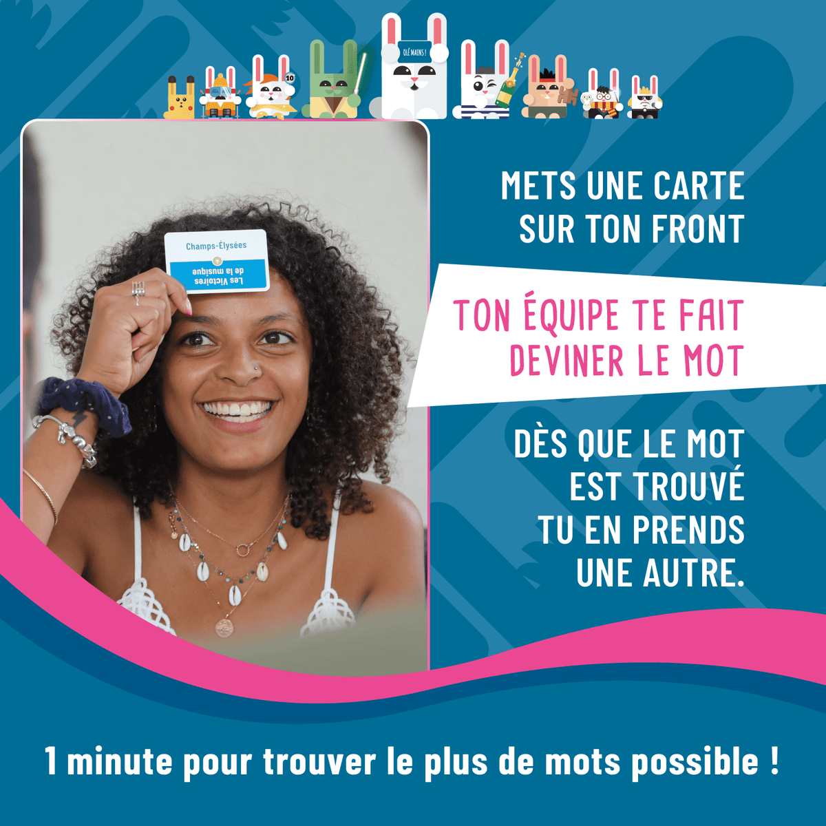 1 minute pour trouver le plus de mots possible !