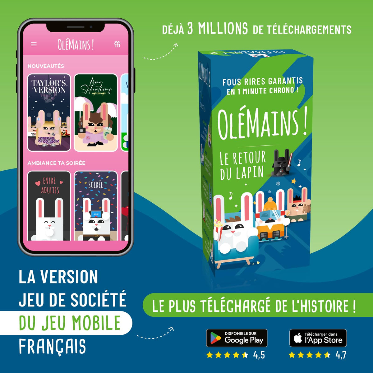 La version jeu de société du jeu mobile